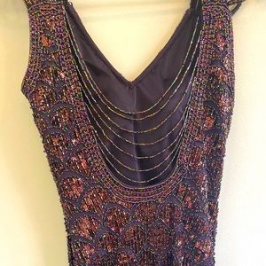 Sue Wong - Sequin Prom Dress - Elegant bead string back